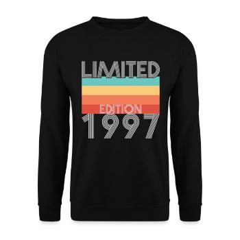 Limited Edition Retro 1997 - Unisex Pullover - Schwarz - Vorne - Alina (178cm) & Michal (187cm)