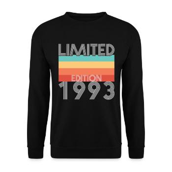 Limited Edition Retro 1993 - Unisex Sweatshirt - black - Front - Alina (178cm) & Michal (187cm)