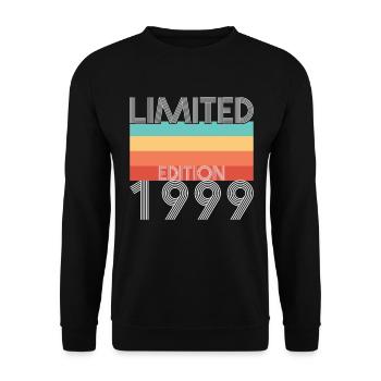 Limited Edition Retro 1999 - Unisex Pullover - Schwarz - Vorne - Alina (178cm) & Michal (187cm)