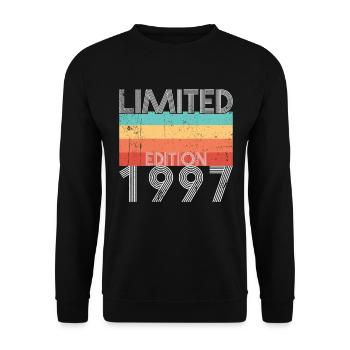 Limited Edition Retro 1997 - Unisex Sweatshirt - black - Front - Alina (178cm) & Michal (187cm)