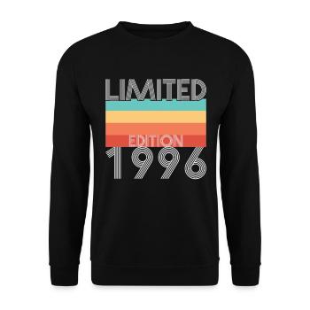 Limited Edition Retro 1996 - Unisex Sweatshirt - black - Front - Alina (178cm) & Michal (187cm)