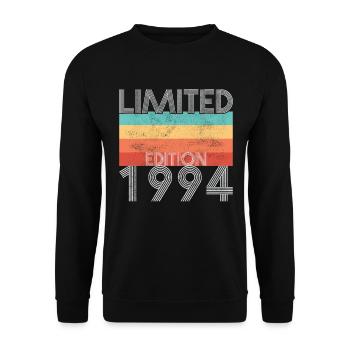 Limited Edition Retro 1994 - Unisex Sweatshirt - black - Front - Alina (178cm) & Michal (187cm)