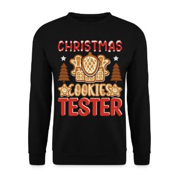 Testeur de biscuits de Noël - Sweat-shirt Unisexe - noir - Devant - Alina (178cm) & Michal (187cm)
