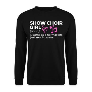 Choir Musiker - Unisex Pullover - Schwarz - Vorne - Alina (178cm) & Michal (187cm)