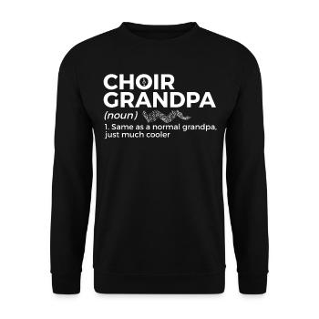Choir Musiker - Unisex Pullover - Schwarz - Vorne - Alina (178cm) & Michal (187cm)