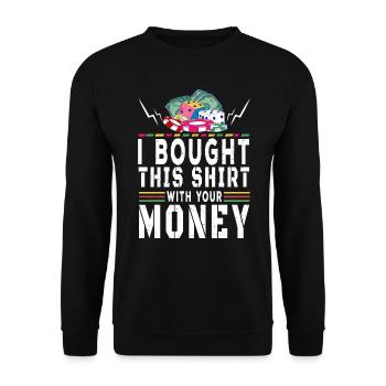 Casino Gambling Slot Machine Card Game - Unisex Sweatshirt - black - Front - Alina (178cm) & Michal (187cm)