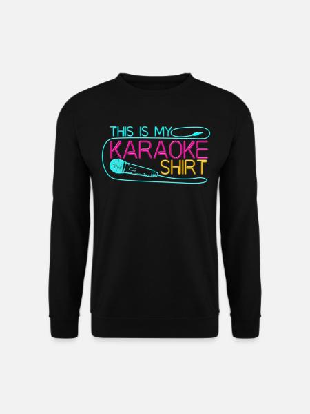 Karaoke Singer 80s Retro This Is - Unisex Pullover - Schwarz