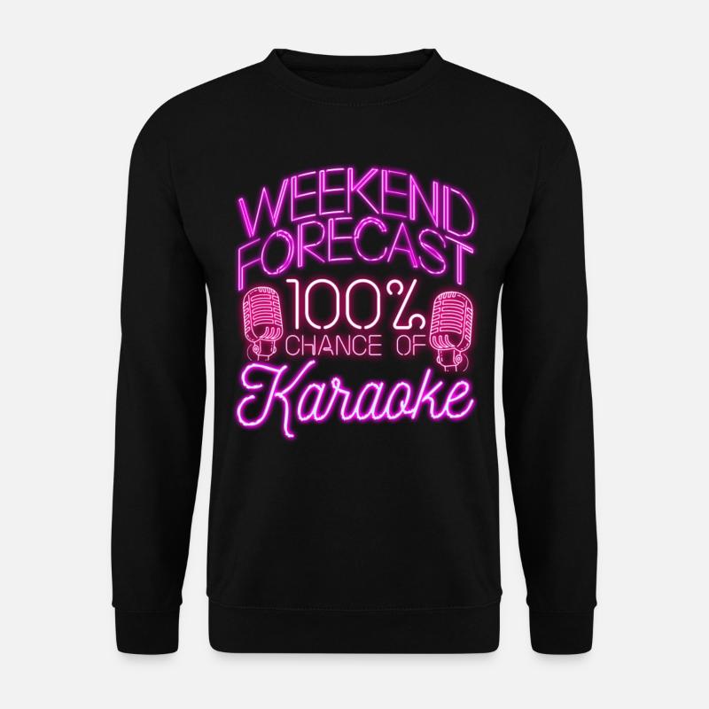 Karaoke Singer 80s Retro Weekend - Unisex Sweatshirt - black
