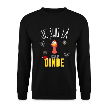 Cadeau Homme Gourmand Noel 4 - Sweat-shirt Unisexe - noir - Devant - Alina (178cm) & Michal (187cm)