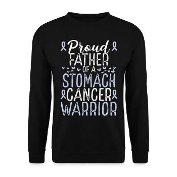 Stomach Cancer Awareness for Dad Ribbon Father - Unisex Pullover - Schwarz - Vorne - Alina (178cm) & Michal (187cm)