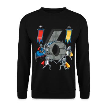 Medieval Knights Medieval History - Unisex Sweatshirt - black - Front - Alina (178cm) & Michal (187cm)