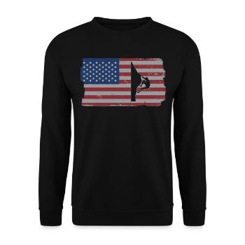 Climbing Mountaineering - Unisex Sweatshirt - black - Front - Alina (178cm) & Michal (187cm)