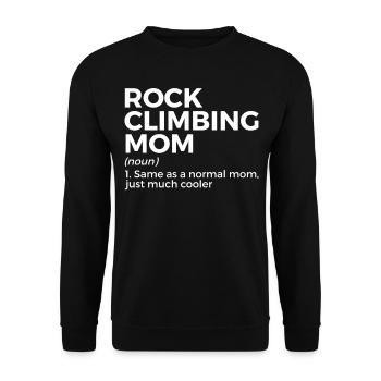 Climbing Mountaineering - Unisex Sweatshirt - black - Front - Alina (178cm) & Michal (187cm)