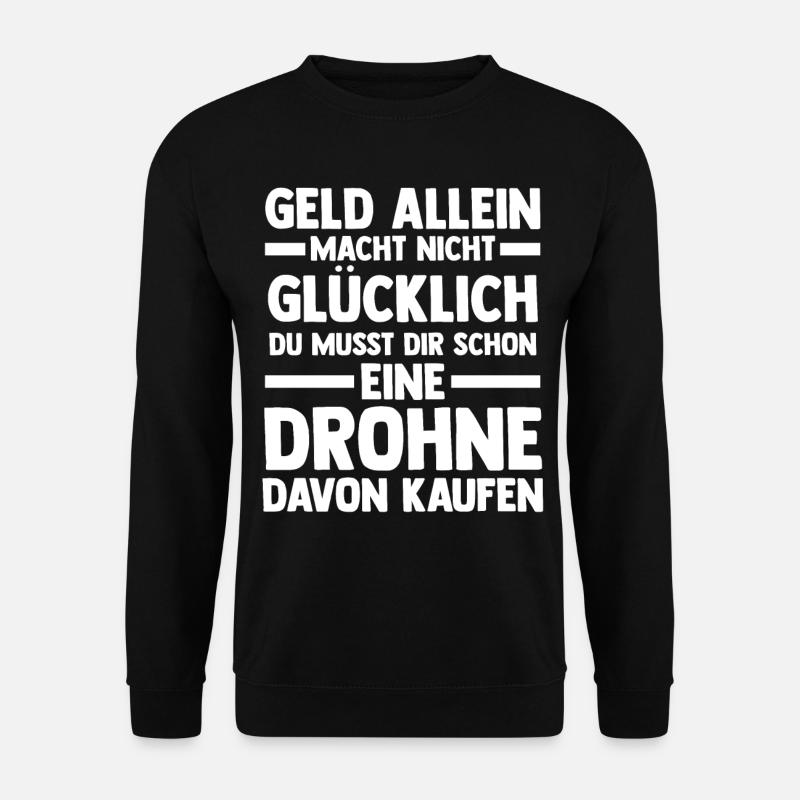Drohne Pilot Drohnen - Unisex Pullover - Schwarz