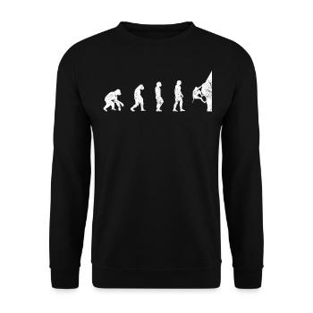 Klettern Bergsteigen - Unisex Pullover - Schwarz - Vorne - Alina (178cm) & Michal (187cm)