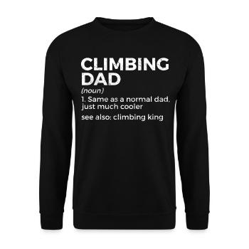 Climbing Mountaineering - Unisex Sweatshirt - black - Front - Alina (178cm) & Michal (187cm)