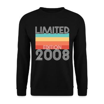 Limited Edition Retro 2008 - Unisex Sweatshirt - black - Front - Alina (178cm) & Michal (187cm)