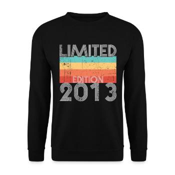 Limited Edition Retro 2013 - Unisex Pullover - Schwarz - Vorne - Alina (178cm) & Michal (187cm)