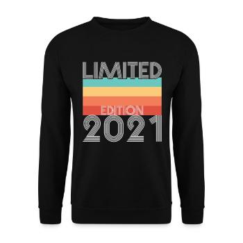 Limited Edition Retro 2021 - Unisex Pullover - Schwarz - Vorne - Alina (178cm) & Michal (187cm)