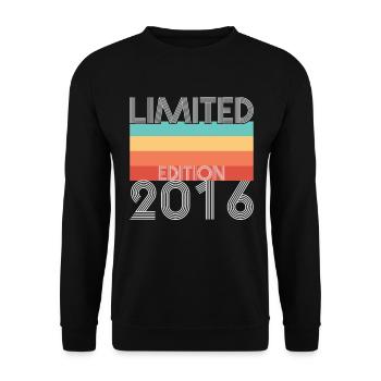 Limited Edition Retro 2016 - Unisex Sweatshirt - black - Front - Alina (178cm) & Michal (187cm)