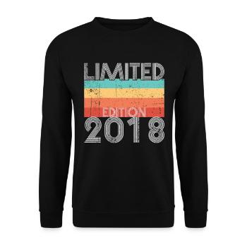 Limited Edition Retro 2018 - Unisex Sweatshirt - black - Front - Alina (178cm) & Michal (187cm)