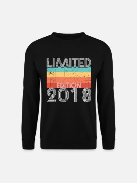 Limited Edition Retro 2018 - Unisex Sweatshirt - black