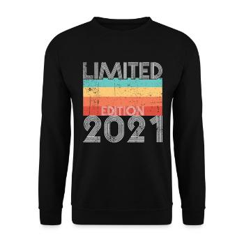 Limited Edition Retro 2021 - Unisex Pullover - Schwarz - Vorne - Alina (178cm) & Michal (187cm)