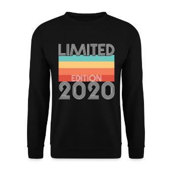 Limited Edition Retro 2020 - Unisex Pullover - Schwarz - Vorne - Alina (178cm) & Michal (187cm)
