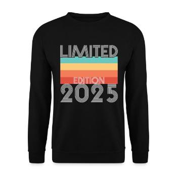 Limited Edition Retro 2025 - Unisex Pullover - Schwarz - Vorne - Alina (178cm) & Michal (187cm)