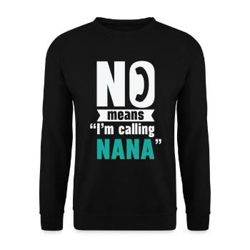 Grandparents Day Grandma Spoiling Favorite - Unisex Sweatshirt - black - Front - Alina (178cm) & Michal (187cm)