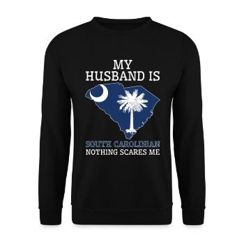 Rien ne me fait peur mari de Caroline du Sud - Sweat-shirt Unisexe - noir - Devant - Alina (178cm) & Michal (187cm)