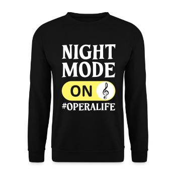 Opernsängerin Sängerin Life Choir Show - Unisex Pullover - Schwarz - Vorne - Alina (178cm) & Michal (187cm)