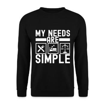 Law Student Judge Public Prosecutor - Unisex Sweatshirt - black - Front - Alina (178cm) & Michal (187cm)