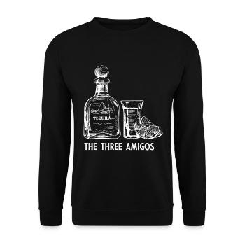 The Three Amigos Mexican alcoholic - Unisex Sweatshirt - black - Front - Alina (178cm) & Michal (187cm)
