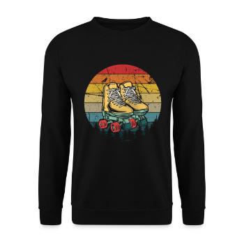 Patins à roulettes Patins à roues alignées Cadeau femme homme - Sweat-shirt Unisexe - noir - Devant - Alina (178cm) & Michal (187cm)