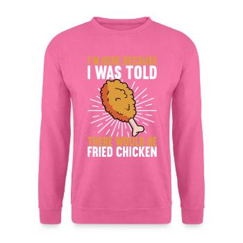 Fried Chicken Fast Food - Unisex Sweatshirt - pink - Front