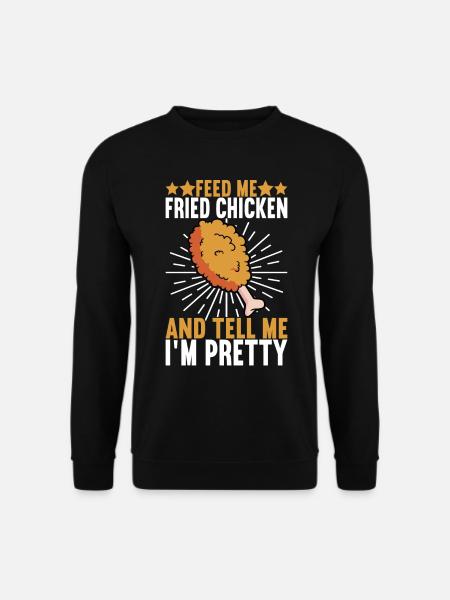 Fried Chicken Fast Food - Unisex Pullover - Schwarz