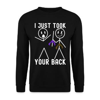 Brazilian Jiu-Jitsu BJJ Grappling - Unisex Sweatshirt - black - Front - Alina (178cm) & Michal (187cm)