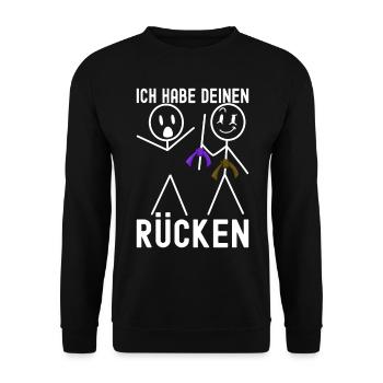 Brazilian Jiu-Jitsu BJJ Grappling - Unisex Sweatshirt - black - Front - Alina (178cm) & Michal (187cm)