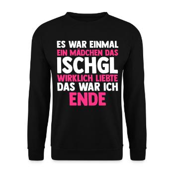 Apres Ski Party Skiurlaub Skifahrer Ischgl - Unisex Pullover - Schwarz - Vorne - Alina (178cm) & Michal (187cm)
