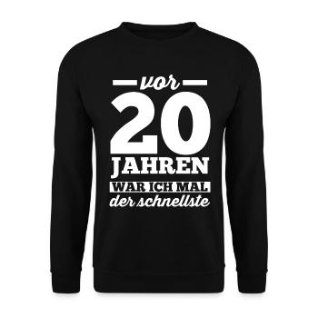 Zwanzig 20 Jahre Zwanzigster Geburtstag - Unisex Pullover - Schwarz - Vorne - Alina (178cm) & Michal (187cm)