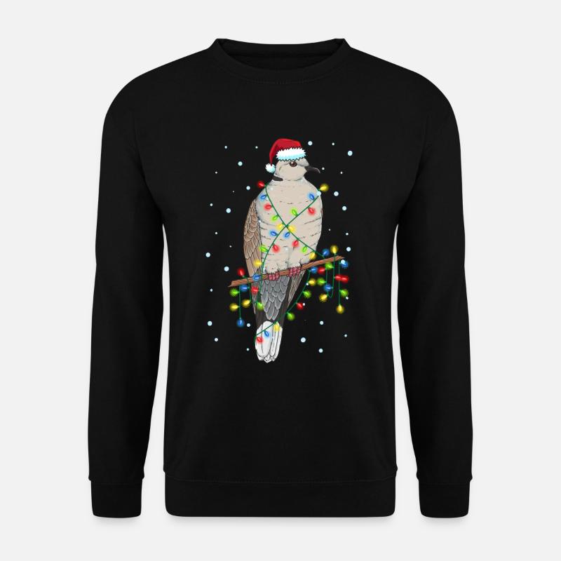 Turteltaube Tauben Weihnachtsoutfit Taubenzüchter - Unisex Pullover - Schwarz