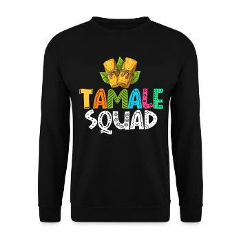 Tamale Squad - Unisex Pullover - Schwarz - Vorne - Alina (178cm) & Michal (187cm)