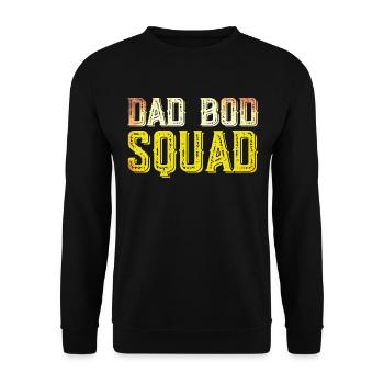 Dad Bod Squad - Unisex Pullover - Schwarz - Vorne - Alina (178cm) & Michal (187cm)