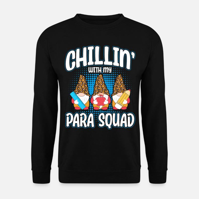 Chillin avec mon équipe para - Sweat-shirt Unisexe - noir