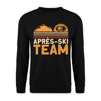Apres Ski Team - Unisex Pullover - Schwarz - Vorne - Alina (178cm) & Michal (187cm)
