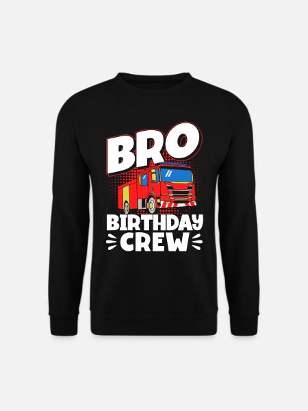 Firefighter birthday children - Unisex Sweatshirt - black
