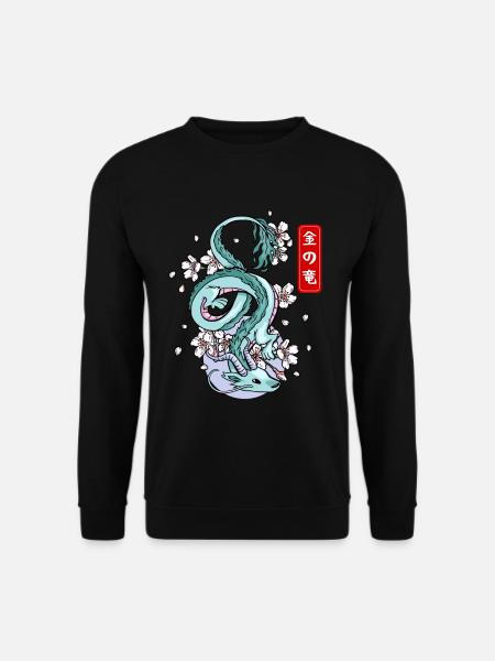 Japanese Earth Dragon Elemental Myth - Unisex Sweatshirt - black