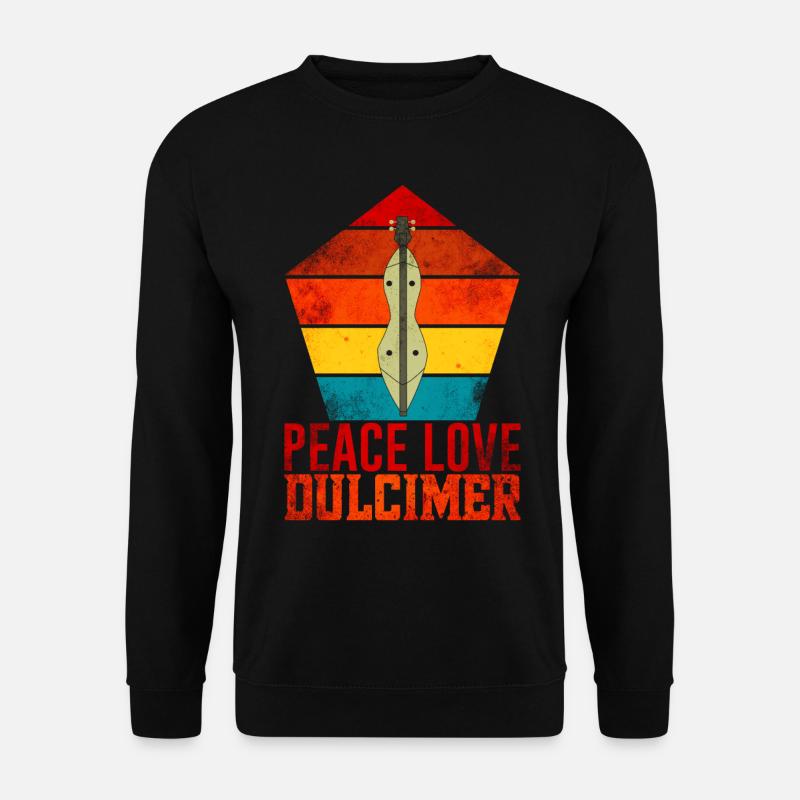 Dulcimer Instrument - Unisex Sweatshirt - black
