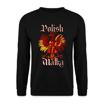 Pologne Mère Ponisch - Sweat-shirt Unisexe - noir - Devant - Alina (178cm) & Michal (187cm)